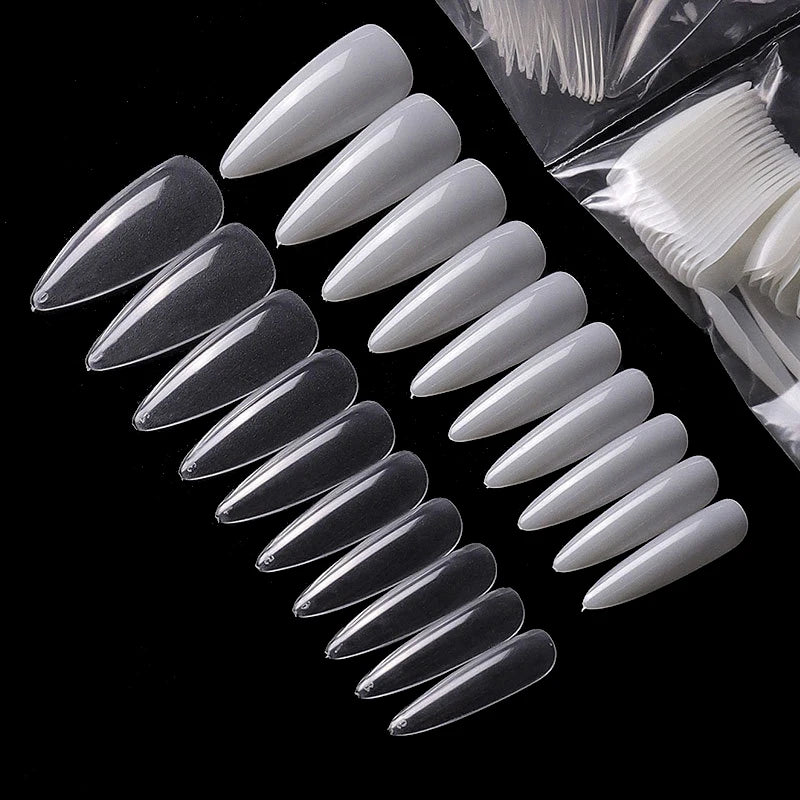 Extra Long Almond Shape Acrylic False Nails