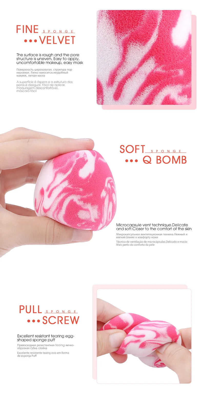 Makeup Sponge Marbling Water - See Specs