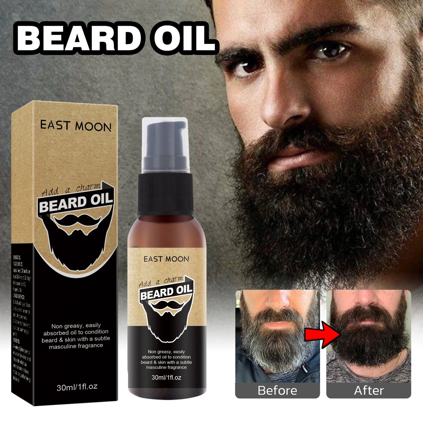 East Moon Men's Beard Oil