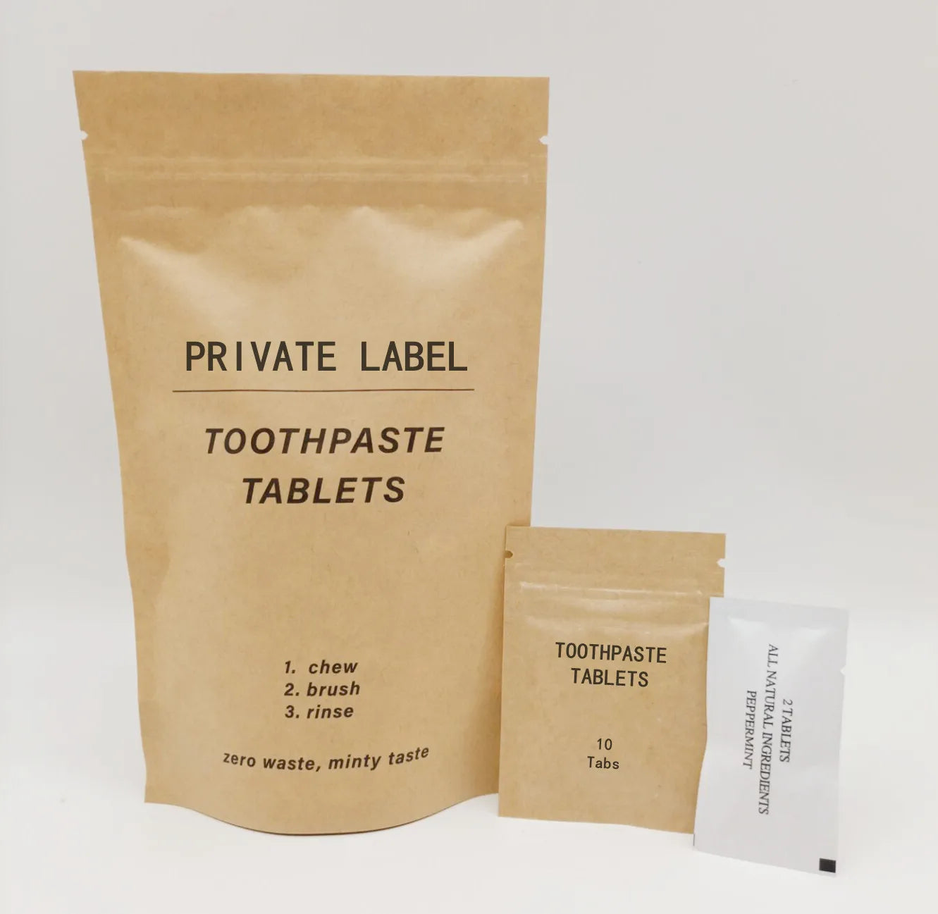 Organic Bamboo Charcoal Teeth Whitening Tooth Paste Tablets