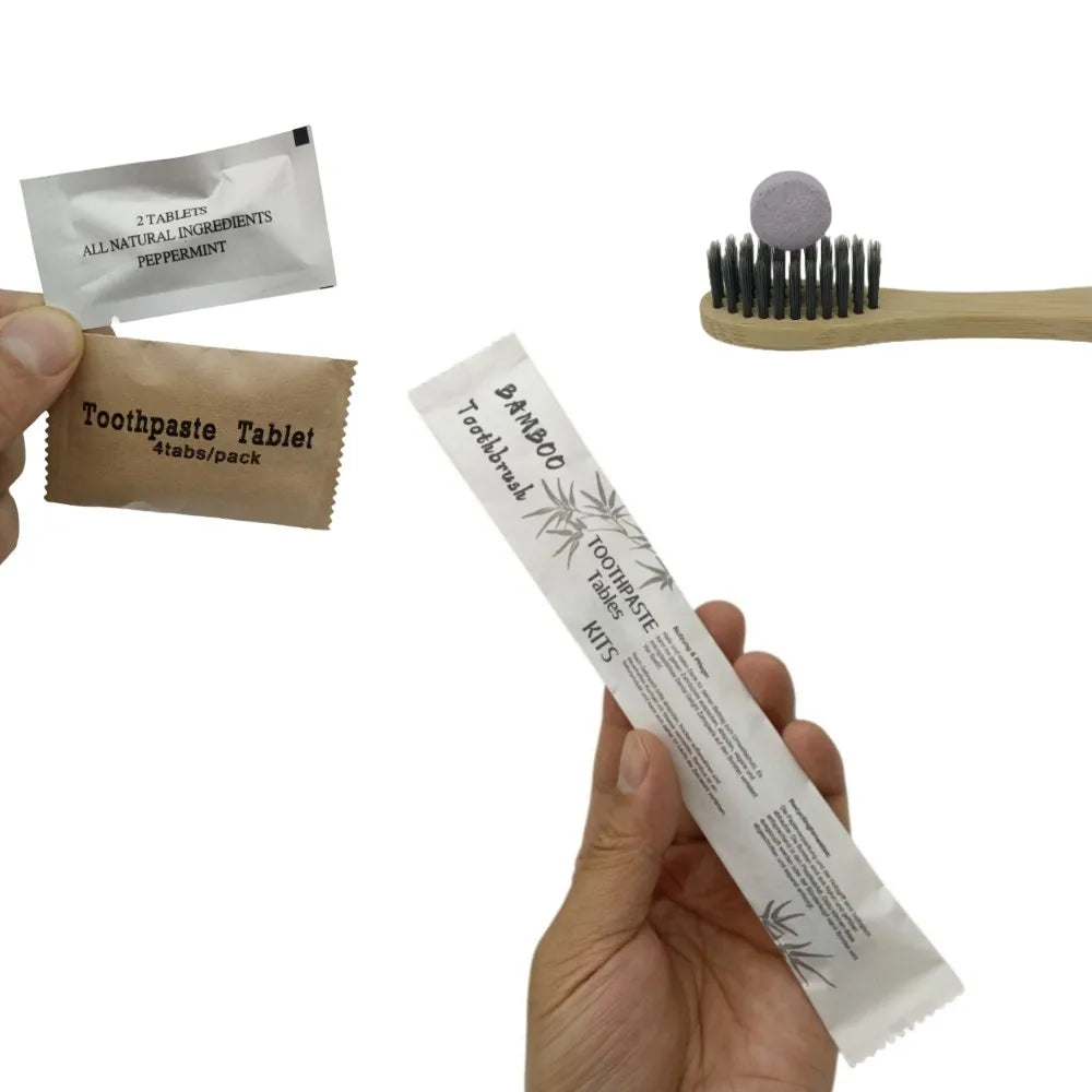 Organic Bamboo Charcoal Teeth Whitening Tooth Paste Tablets
