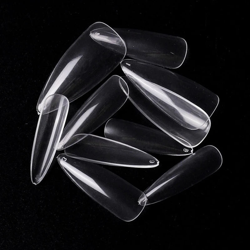 Extra Long Almond Shape Acrylic False Nails