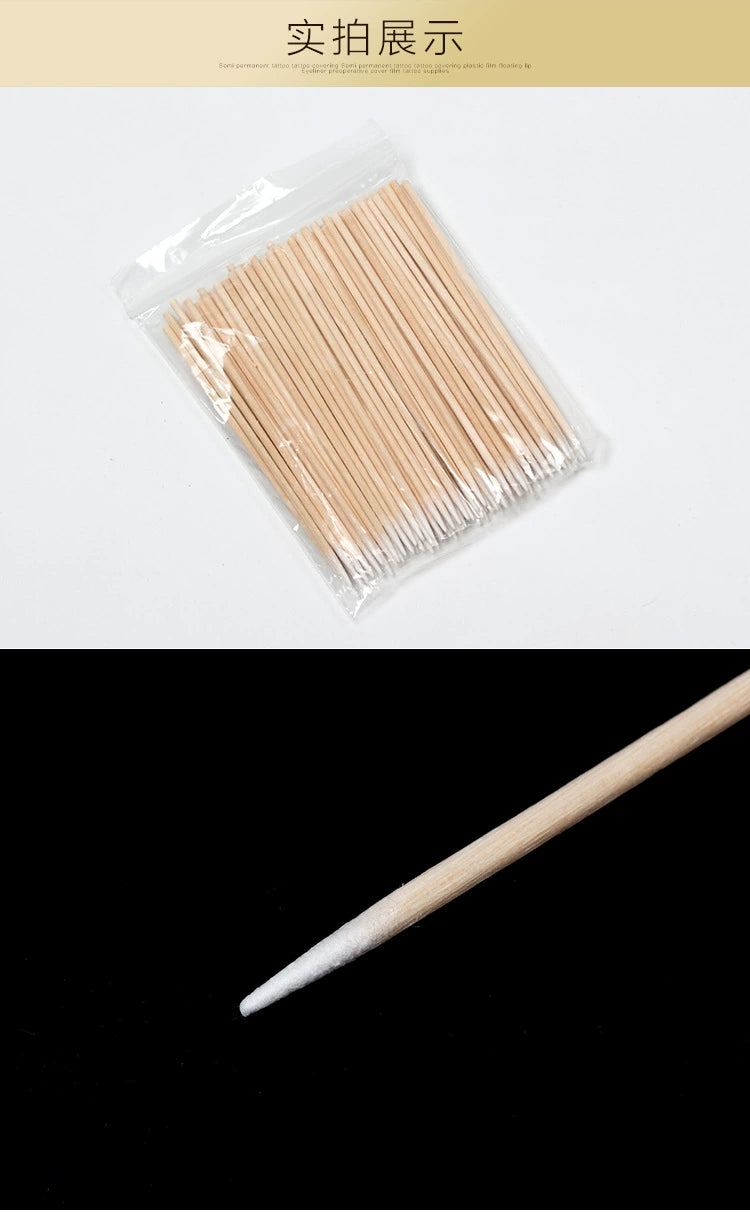 Nails Wood Cotton Swab Clean Sticks Bud