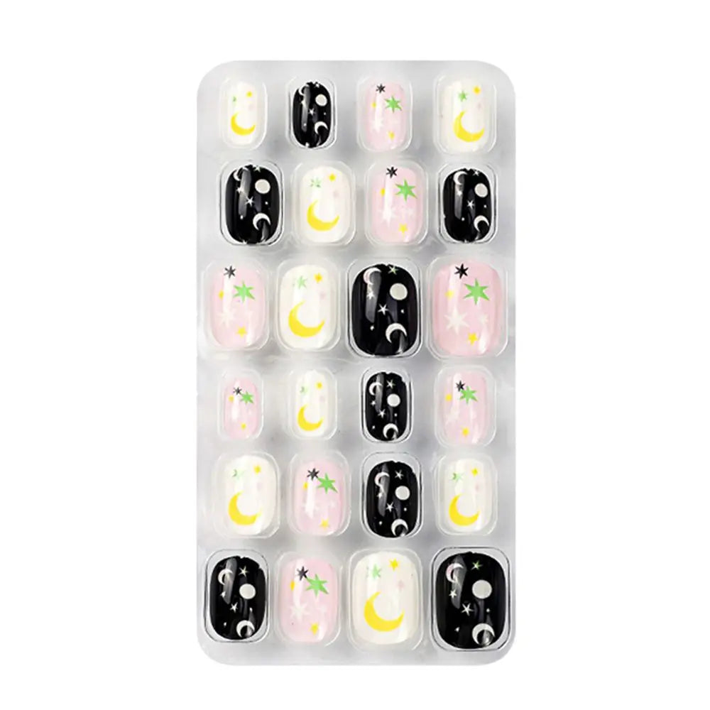 24Pcs/Set Fashion Girls Gifts Finger Nails