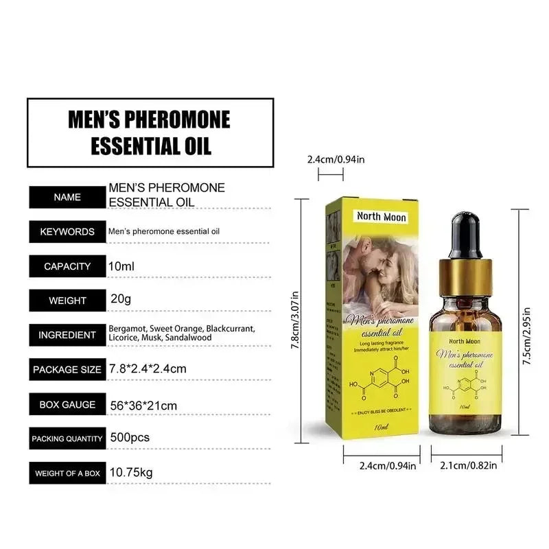 10ml Pheromones Intense Fragrance Essential Oil Perfume for Men