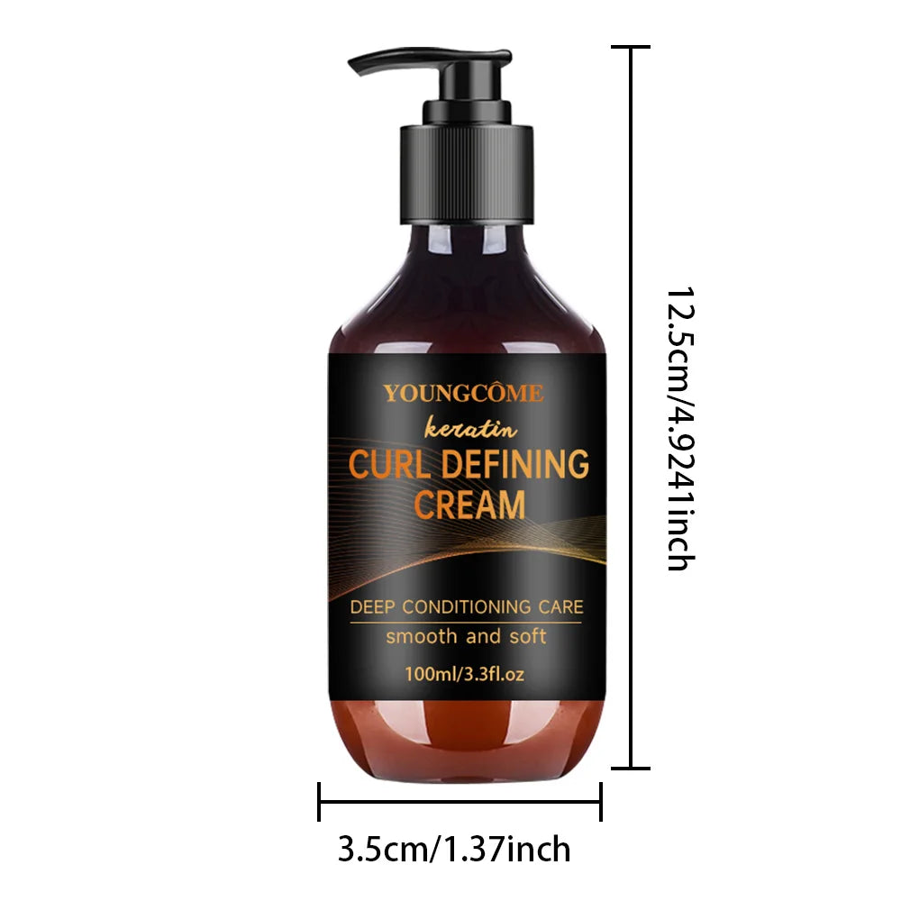 Keratin Curl Defining Cream 5 Seconds Repair Hair