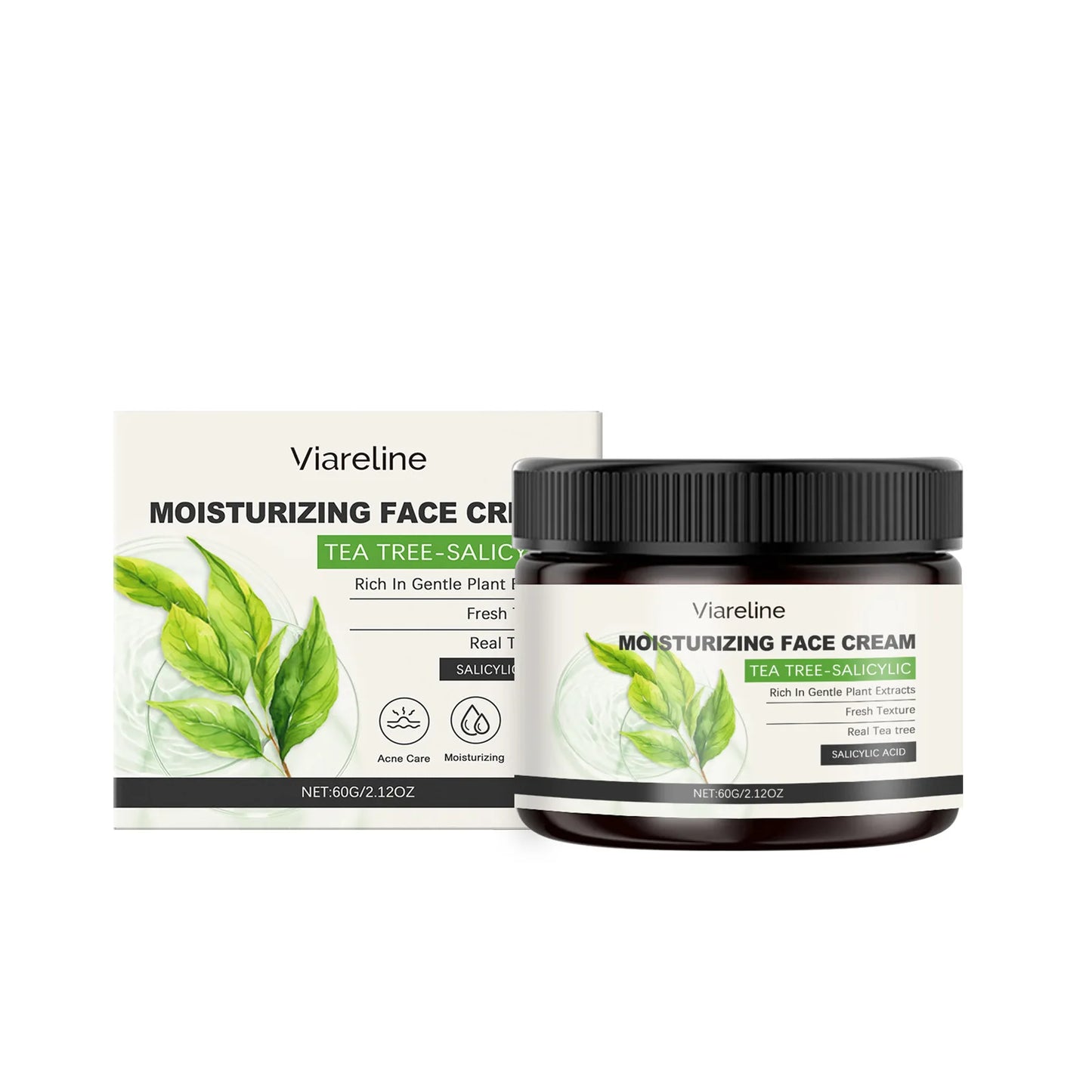 Salicylic Face Care Set Cleansing Pores Cleanser Moisturizing Toner Oil