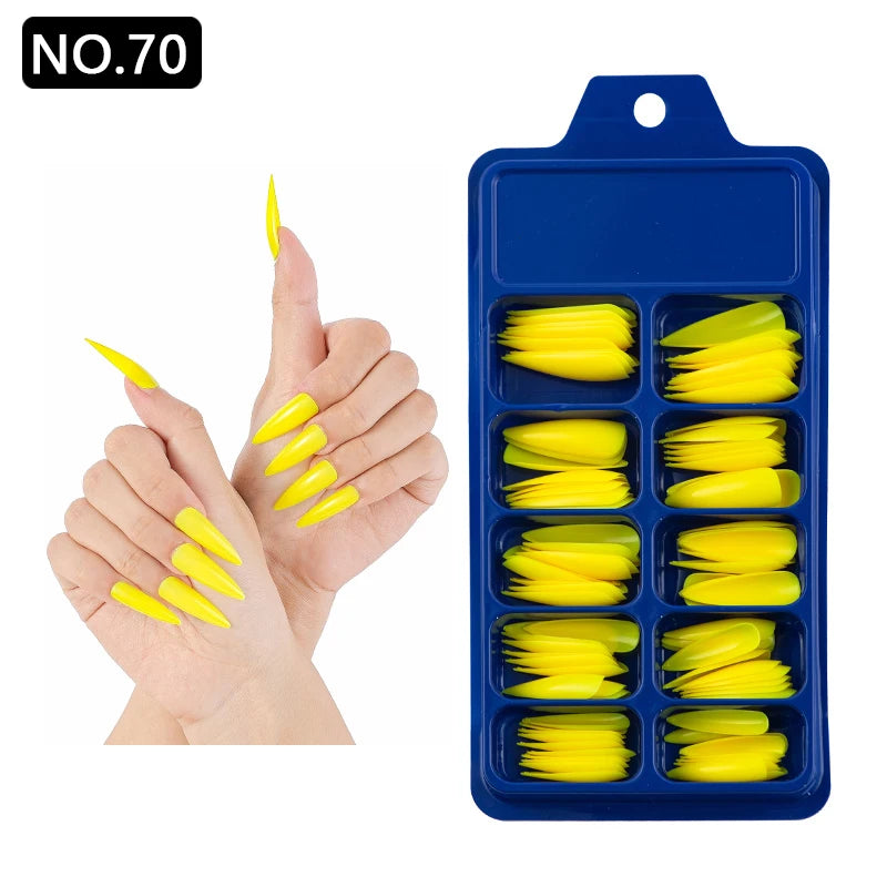 100pcs/box Acrylic Artificial False Nail