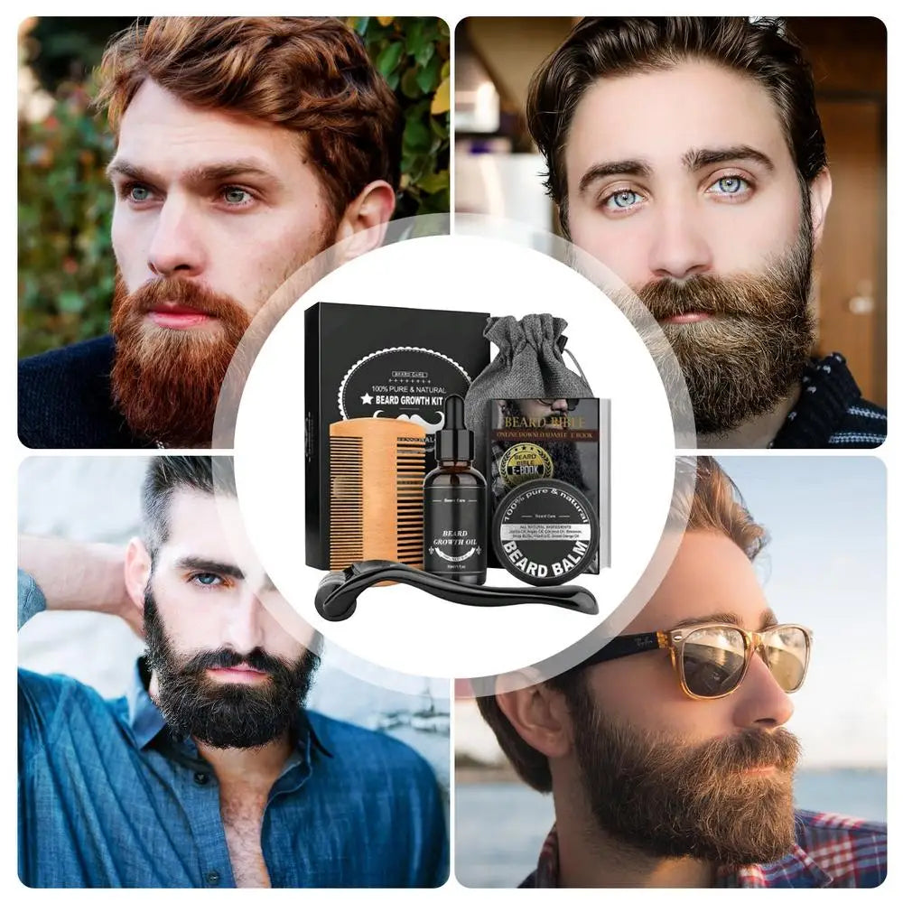 5pcs Men Beard Barba Grooming Beard Set