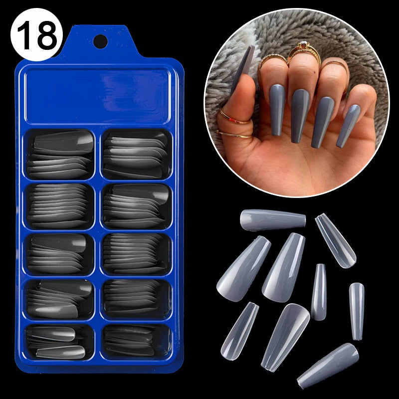 100pcs/box Acrylic Artificial False Nail