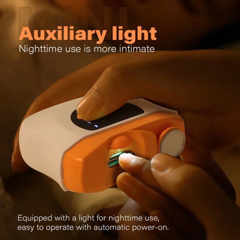 2-in-1 rechargeable electric nail clipper and poisher