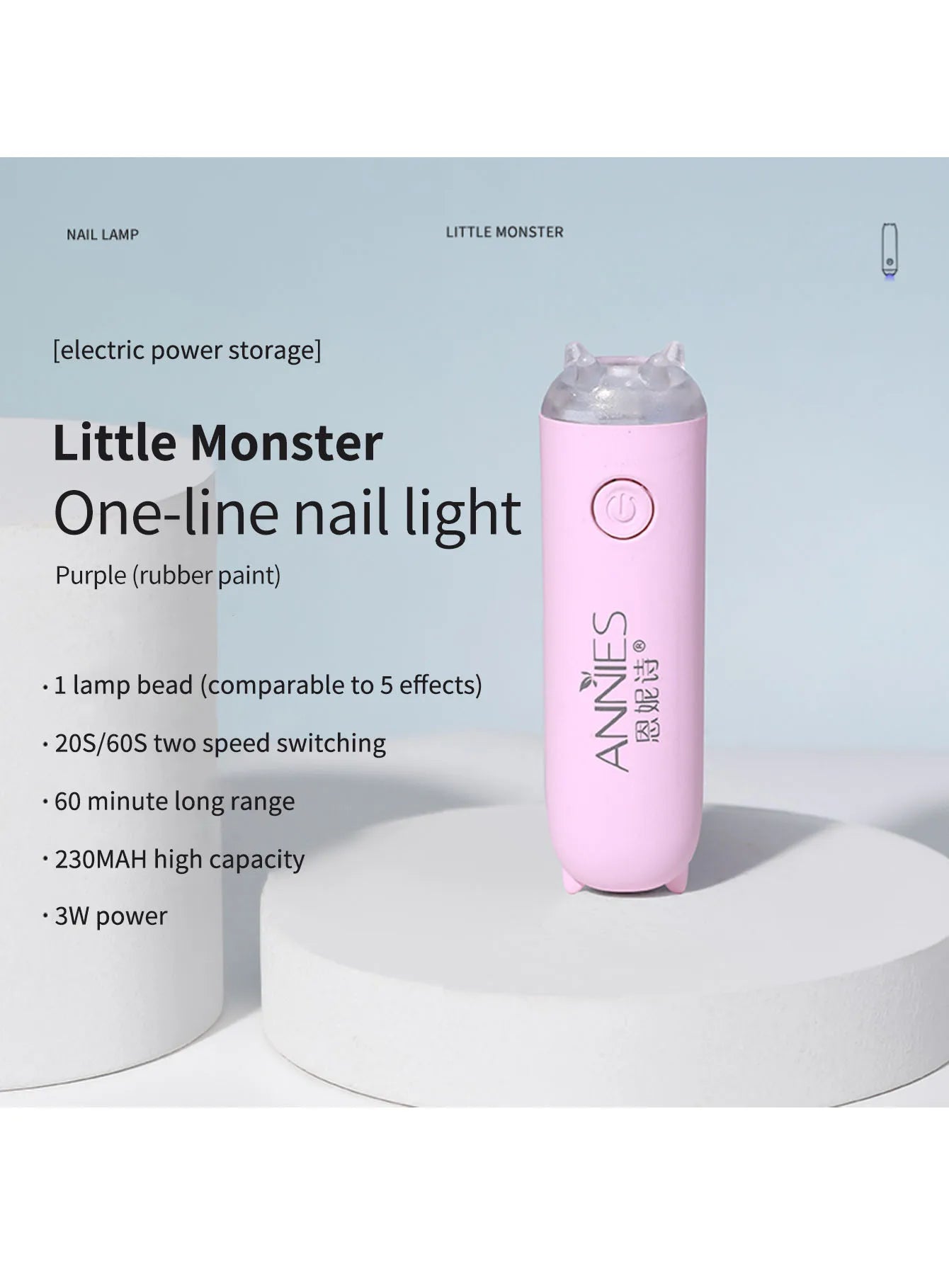 3W Mini Nail Dryer Quick-Drying UV Lamp