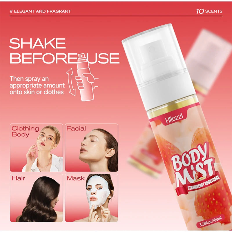 Super Vanilla Body Mist Body Spray 100ml Different Scents