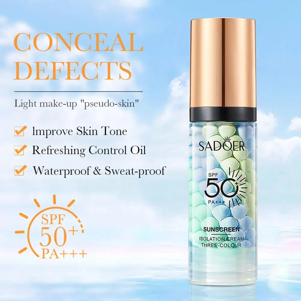 Face Makeup Primer Tri-color Cream Contour