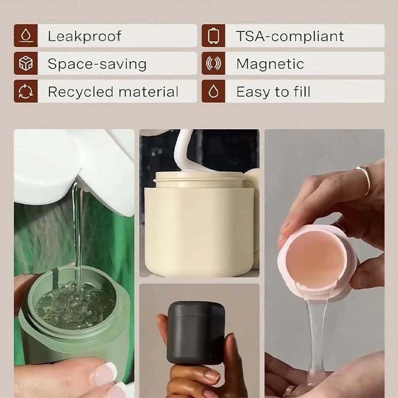 3 Pcs Travel Containers Haircare Set