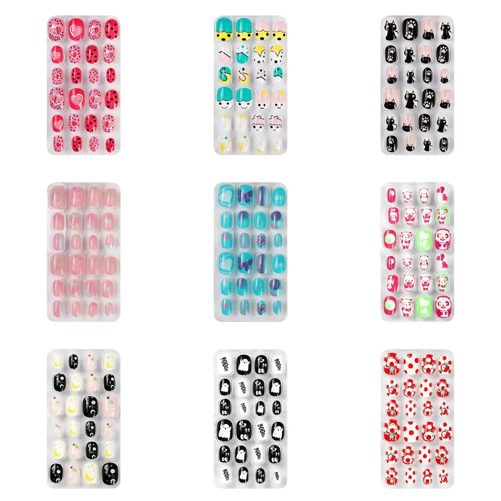 24Pcs/Set Fashion Girls Gifts Finger Nails