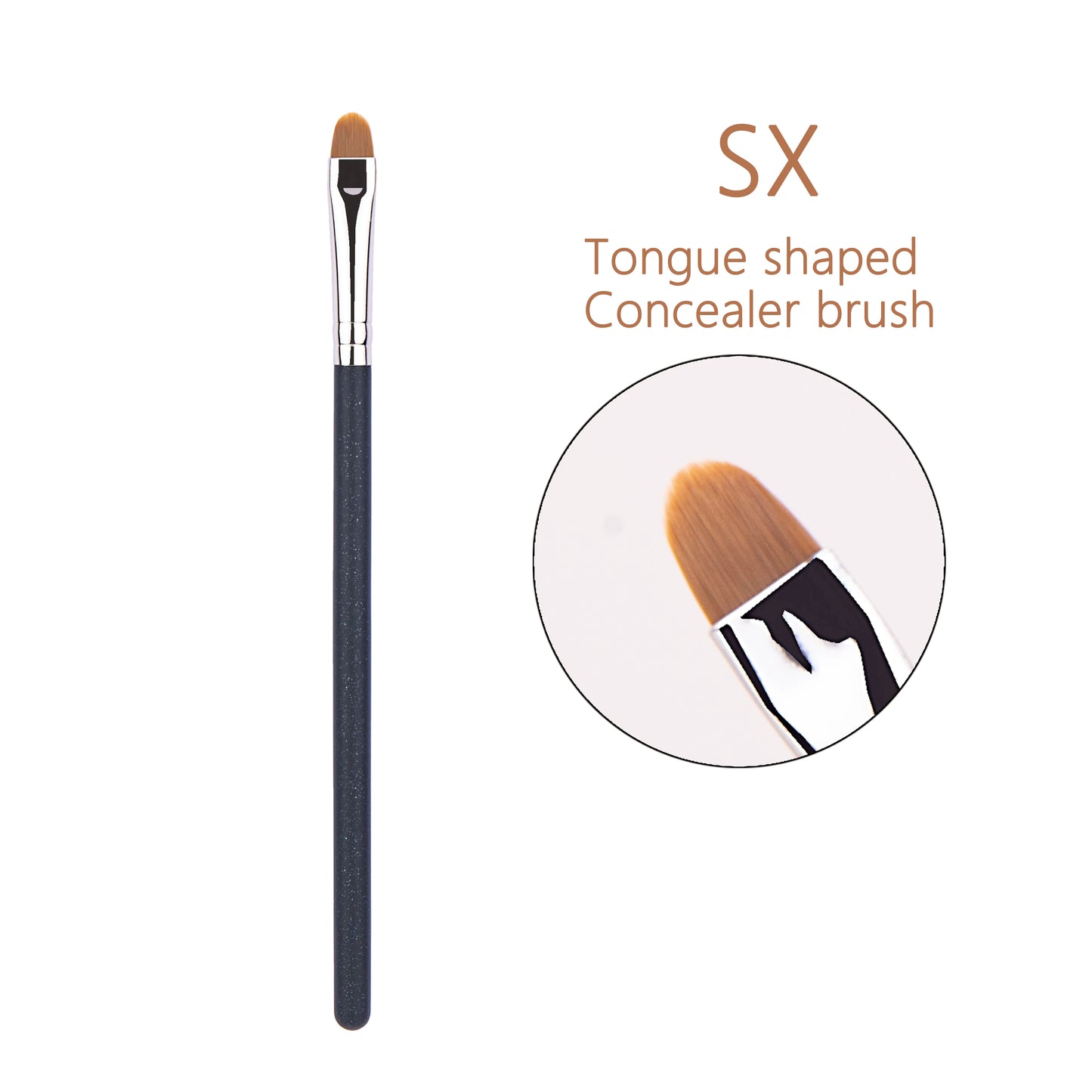 4 Types Sizes Upgraded Ultra-thin Foundation Concealer Makeup Brush