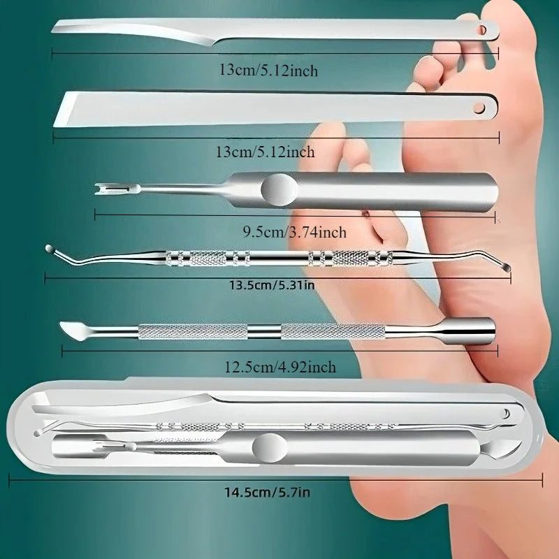 6pcs Stainless Steel Grooming Set