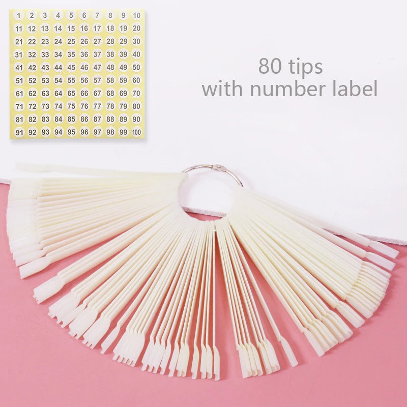 Nail Display Sticks Nail Swatch False Nail Tips