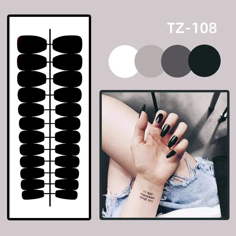 24Pcs Artificial Finger Nails