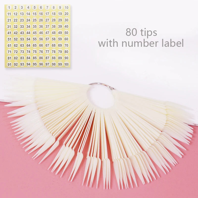 Nail Display Sticks Nail Swatch False Nail Tips
