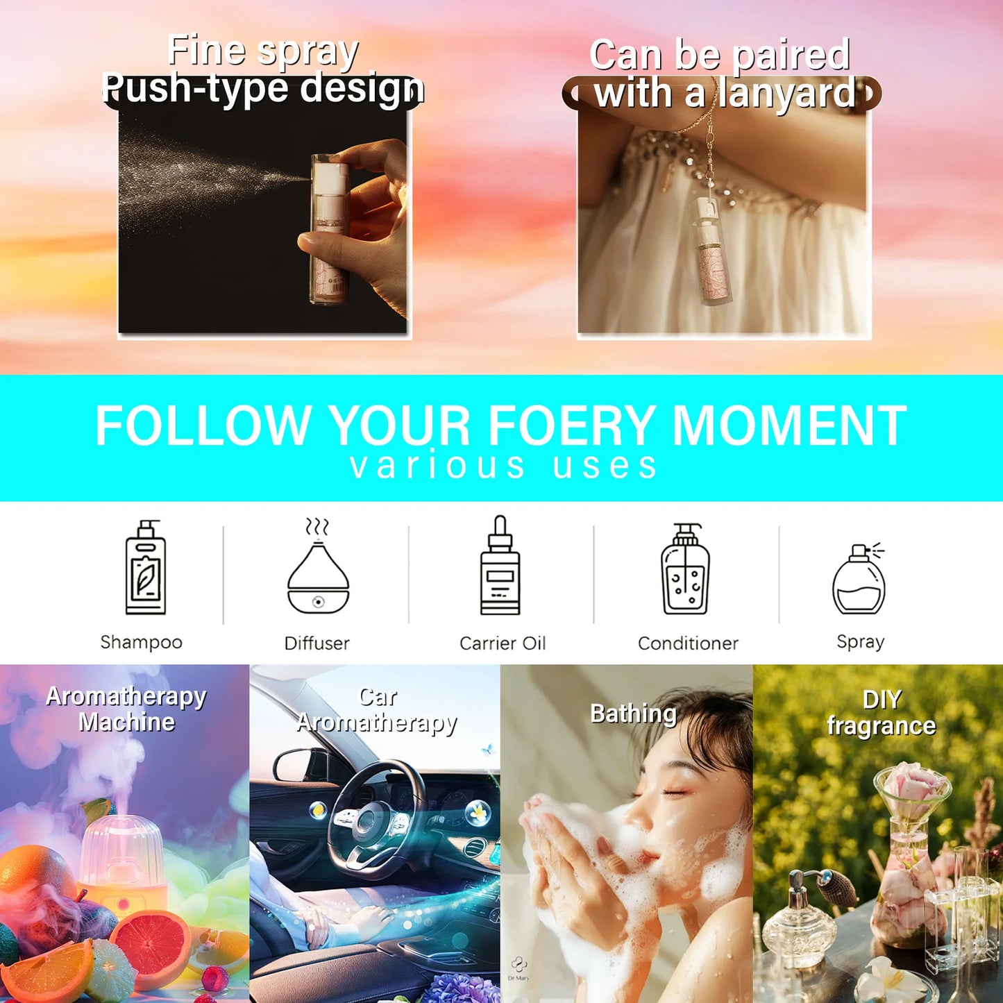 12Types Spray Essential Oils