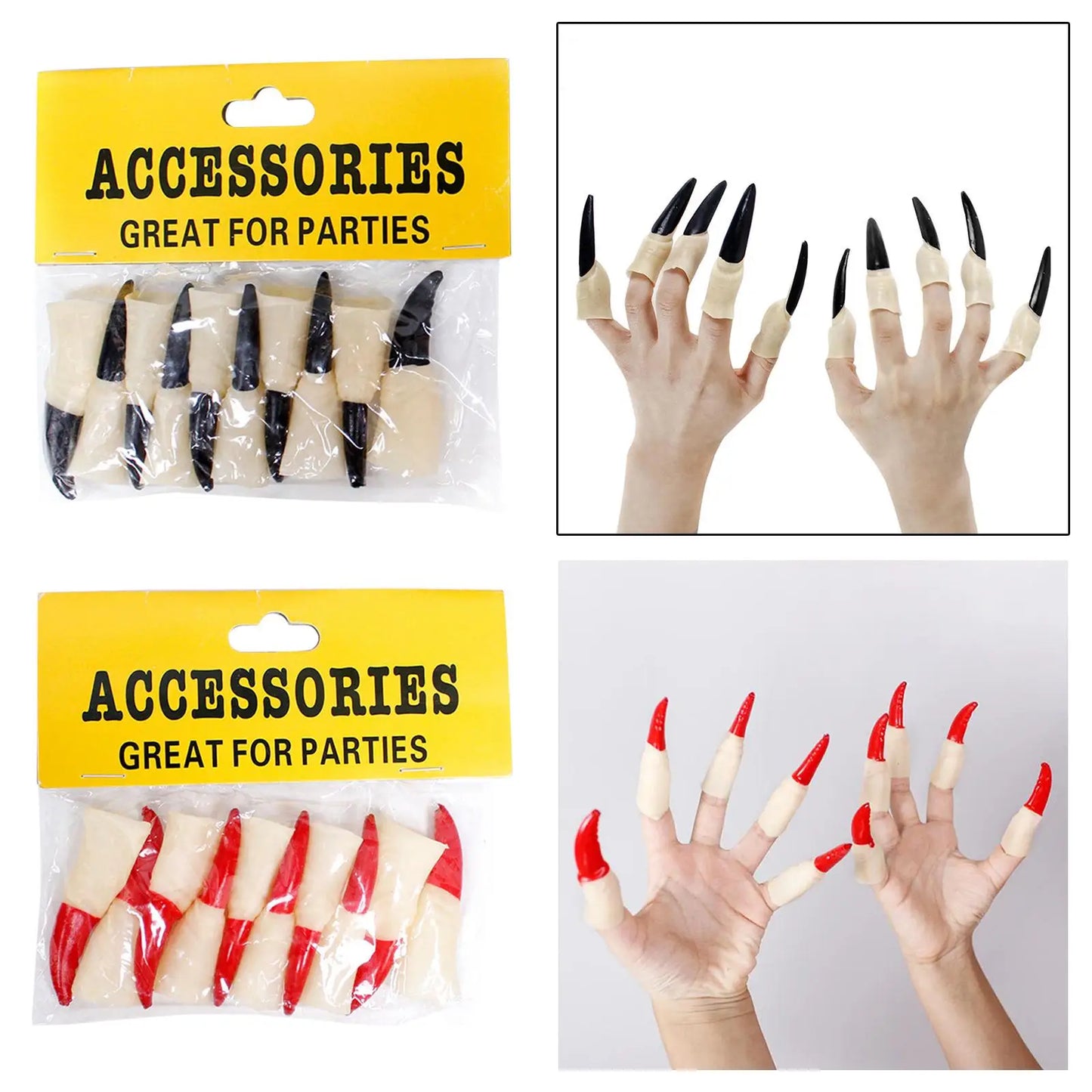 10 Pieces Witch Fingers False Witch Nails