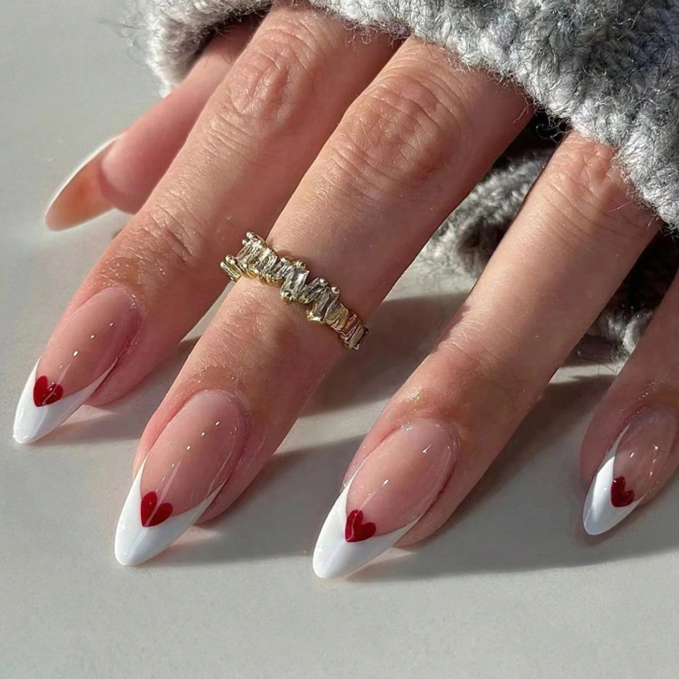 24pcs/set short square false nails for women