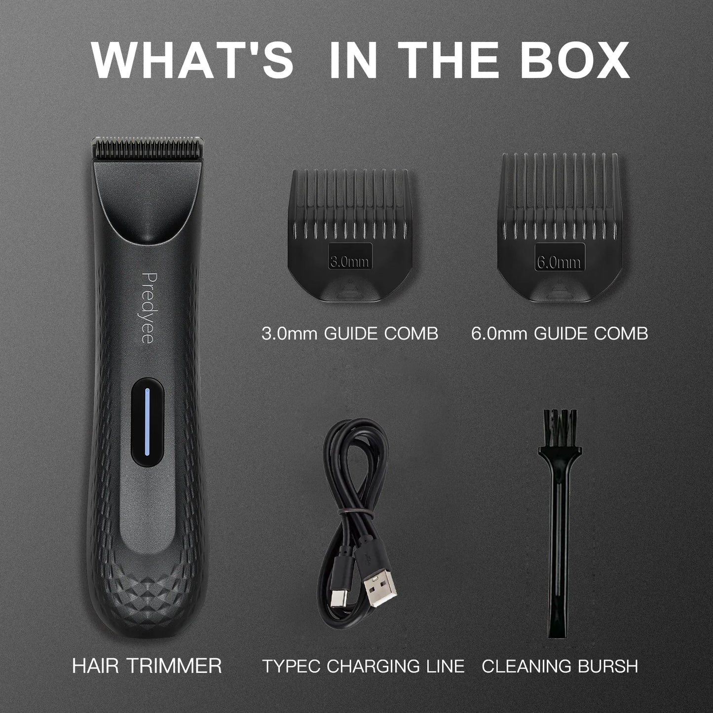 Electric Groin Hair Trimmer for Men