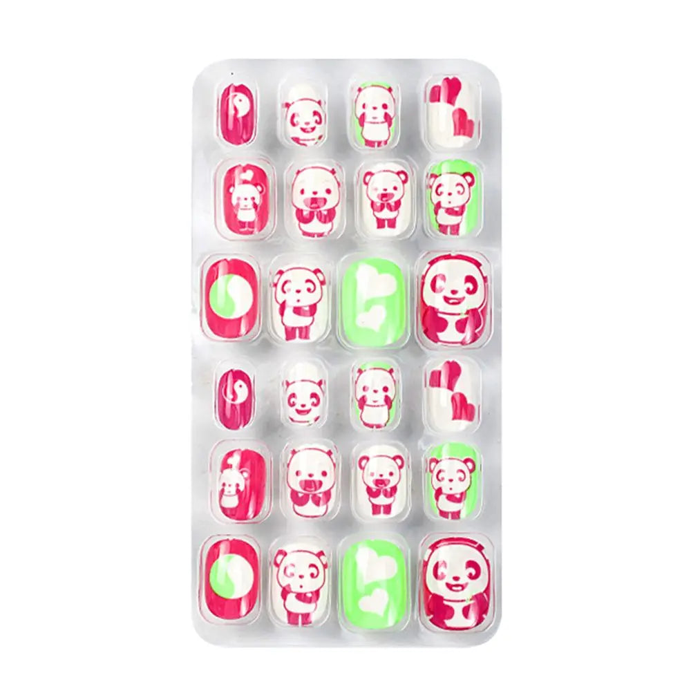 24Pcs/Set Fashion Girls Gifts Finger Nails