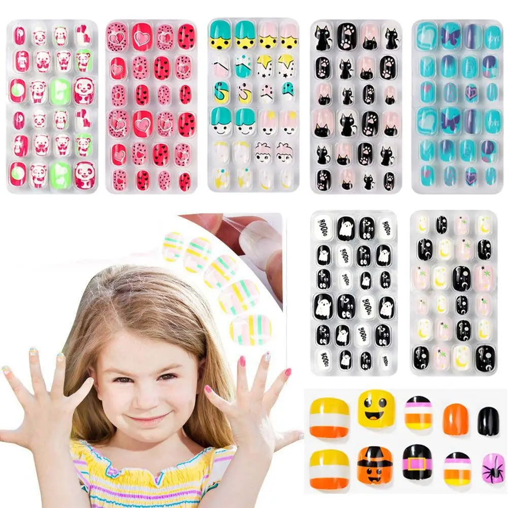 24Pcs/Set Fashion Girls Gifts Finger Nails