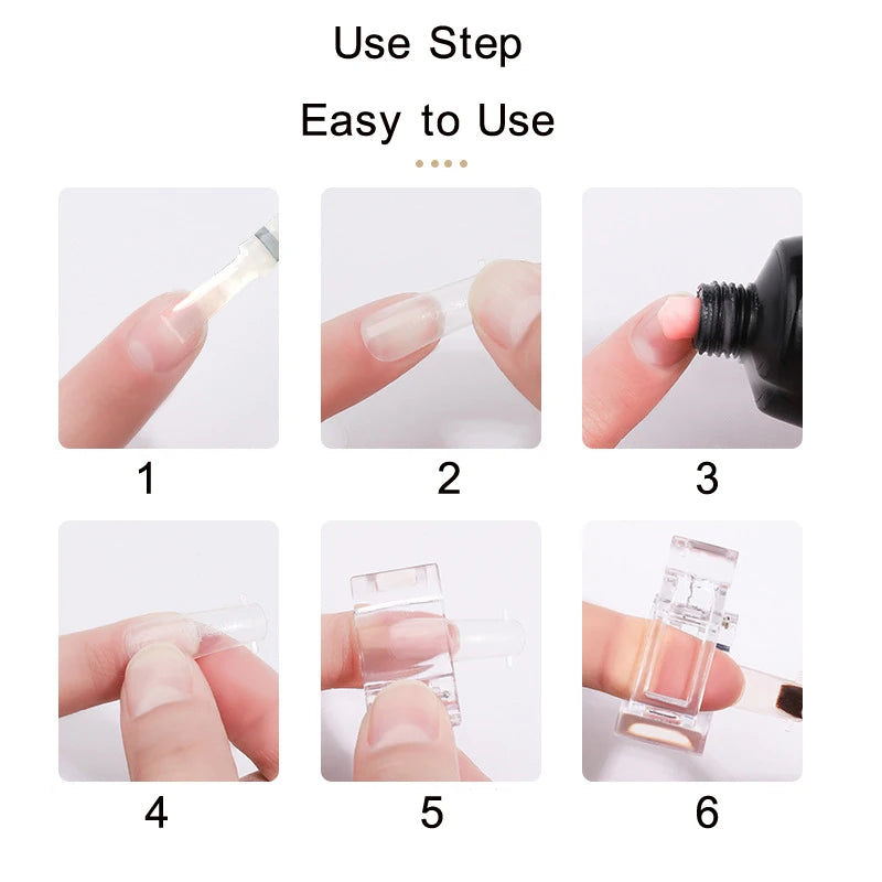 Transparent Crystal Extension Rubber Setting Clip