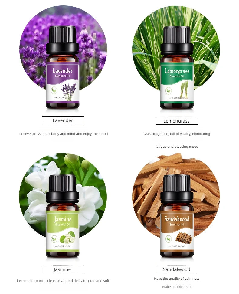18 Flavors Essential Oils for Aroma Diffuser