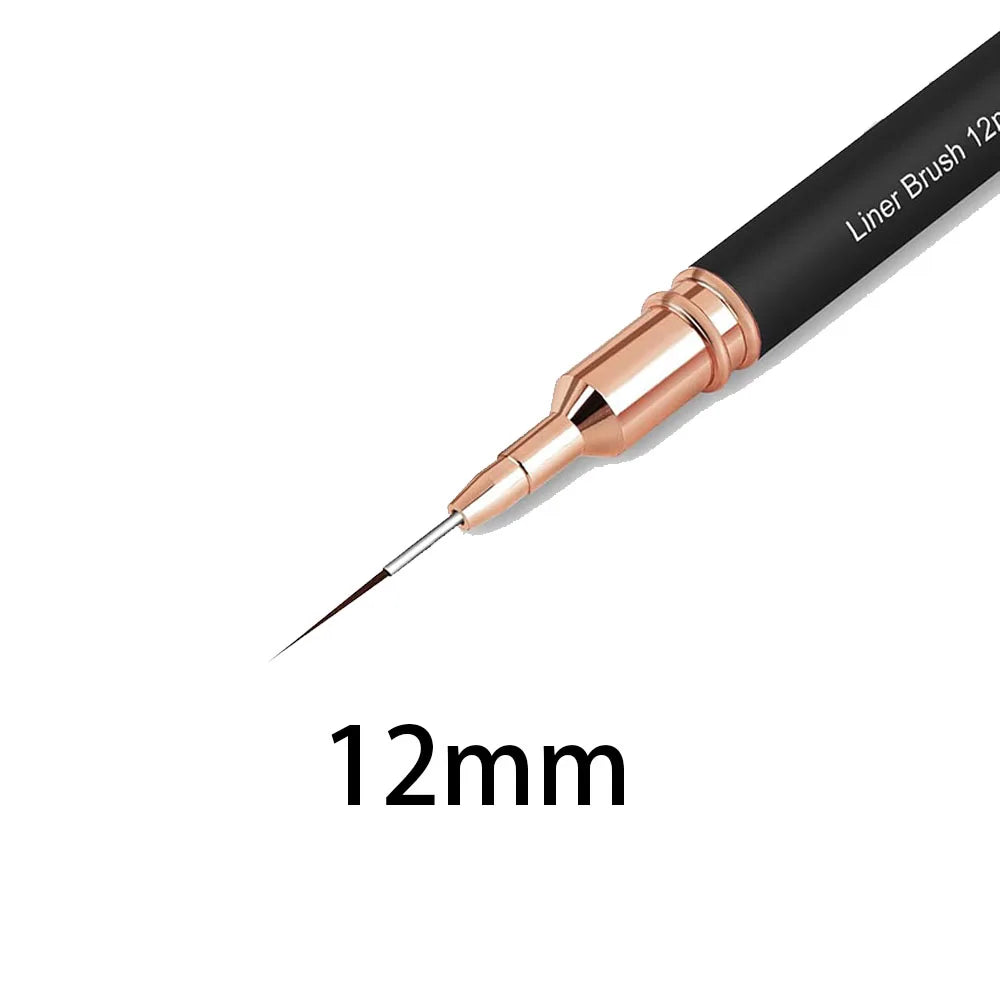 Black Nail Art Liner Brushes
