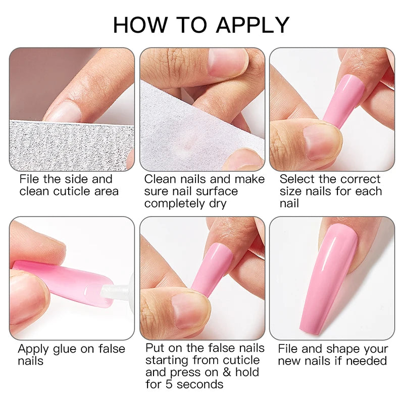 100pcs/box Acrylic Artificial False Nail