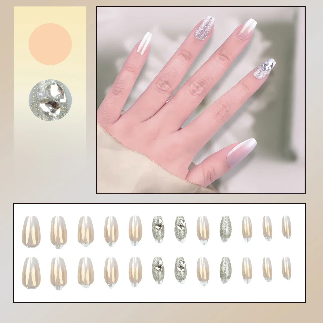 French Style Artificial Nail Tip