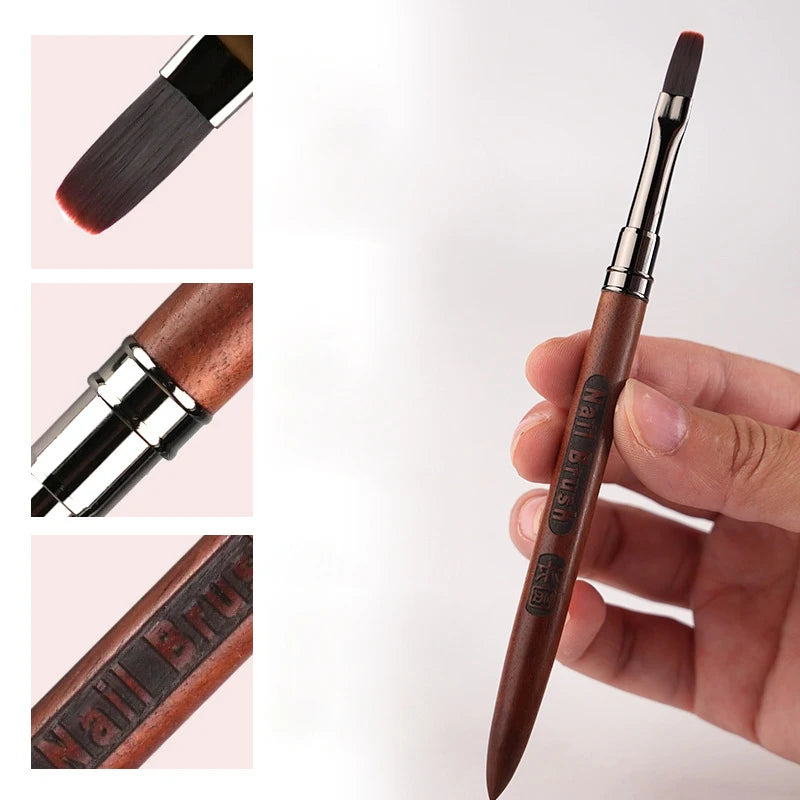 Wood Gel Painting Brush Nail Art