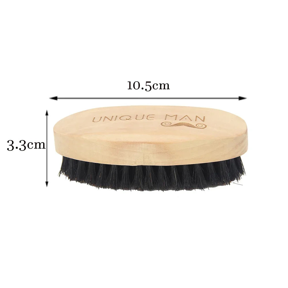 Wooden Hair Beard Brush For Men
