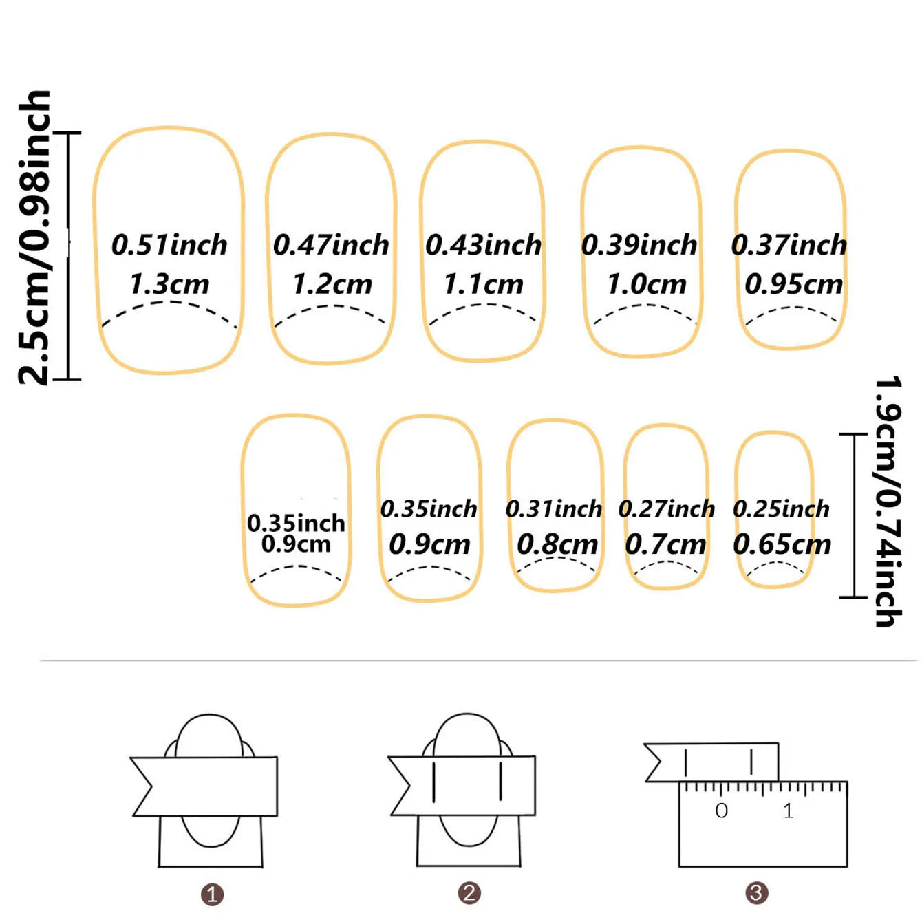 24pcs/set short square false nails for women