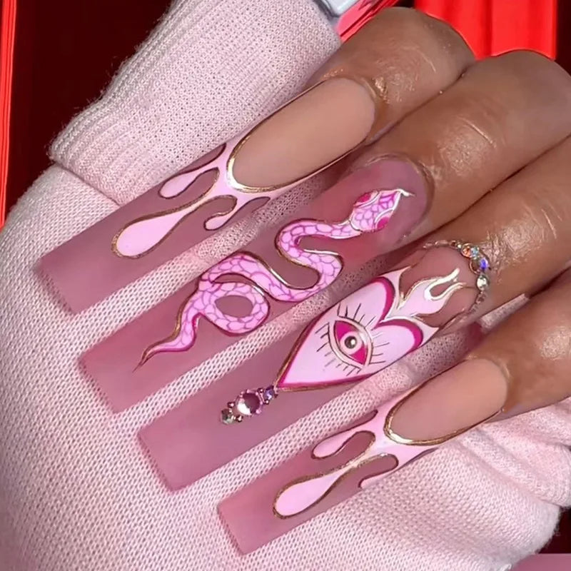24Pcs Artificial Finger Nails