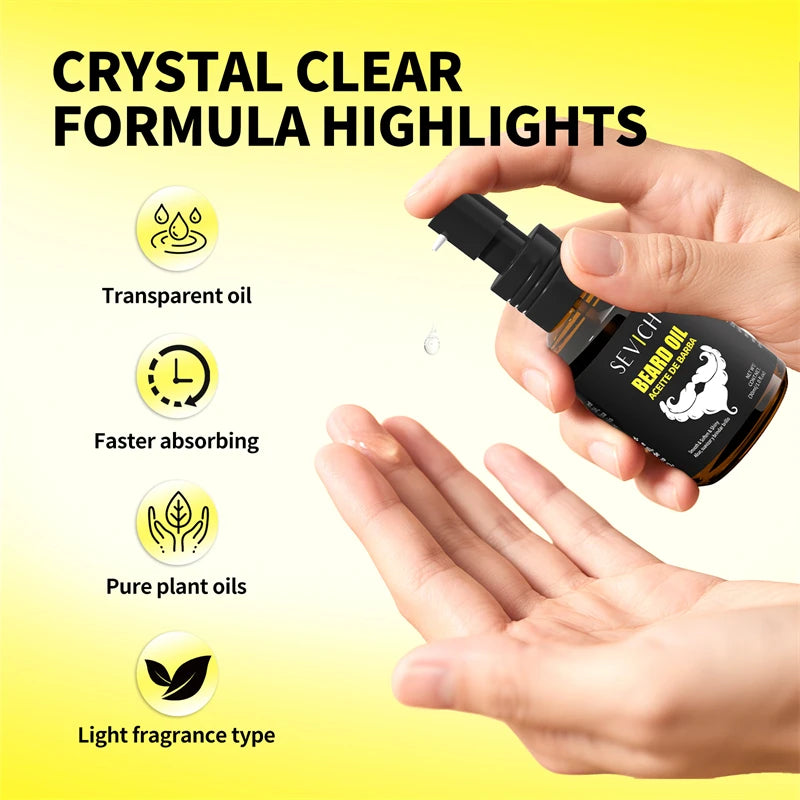 SEVICH Natural Beard Growth Oil for Men