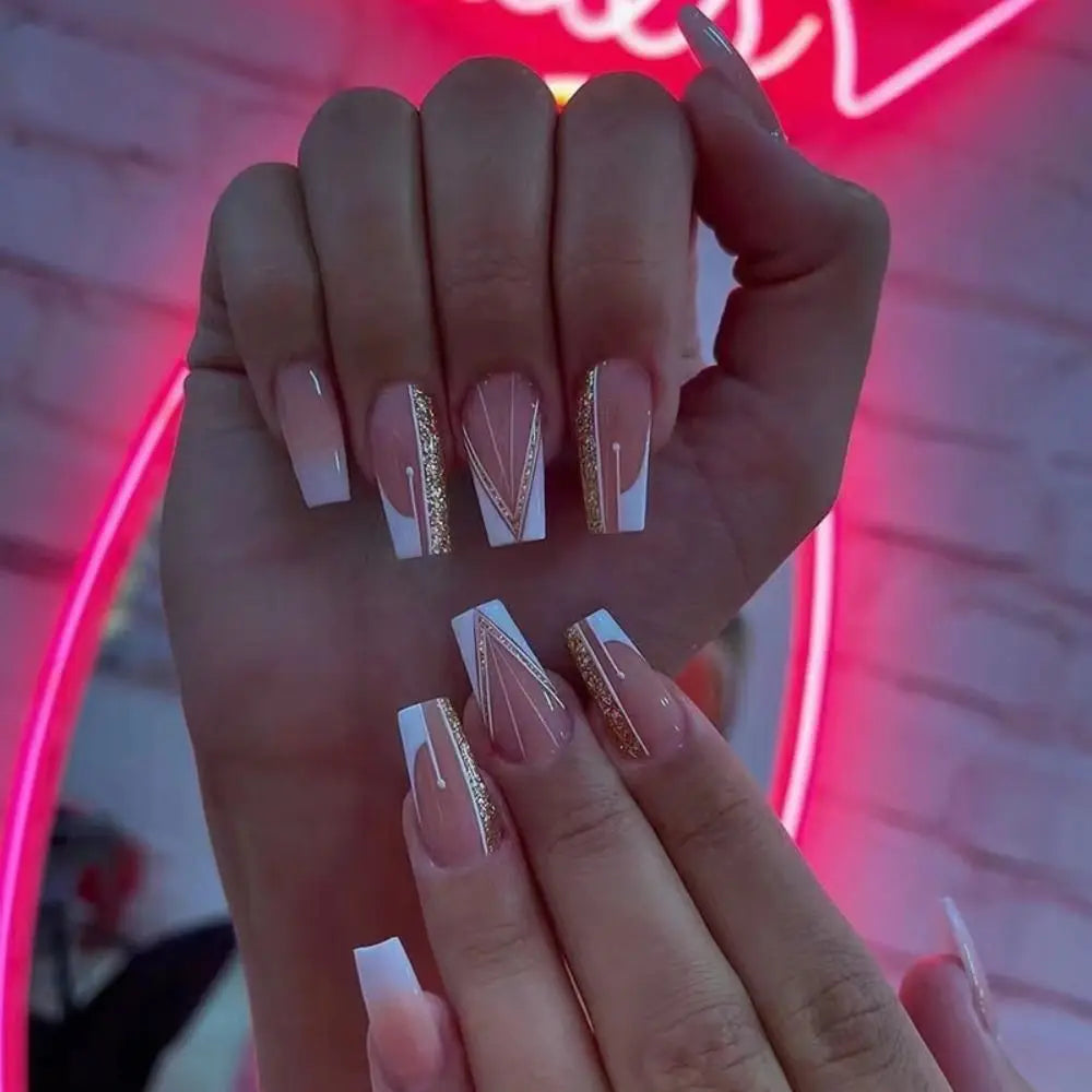 Fashion Colorful Butterfly False Nail