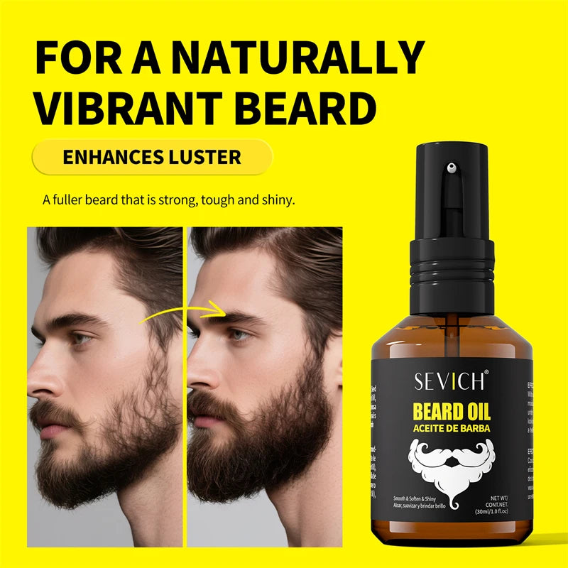 SEVICH Natural Beard Growth Oil for Men