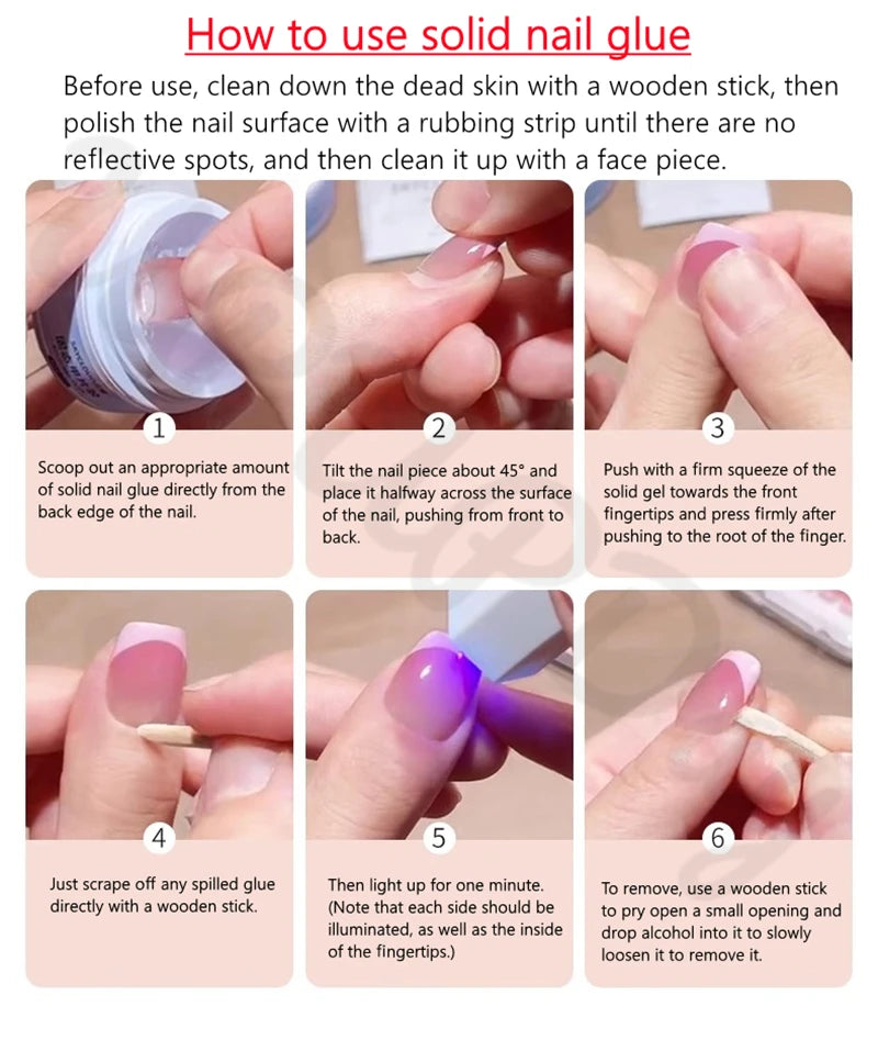Long Almond Colourful Handmade Press On Nails