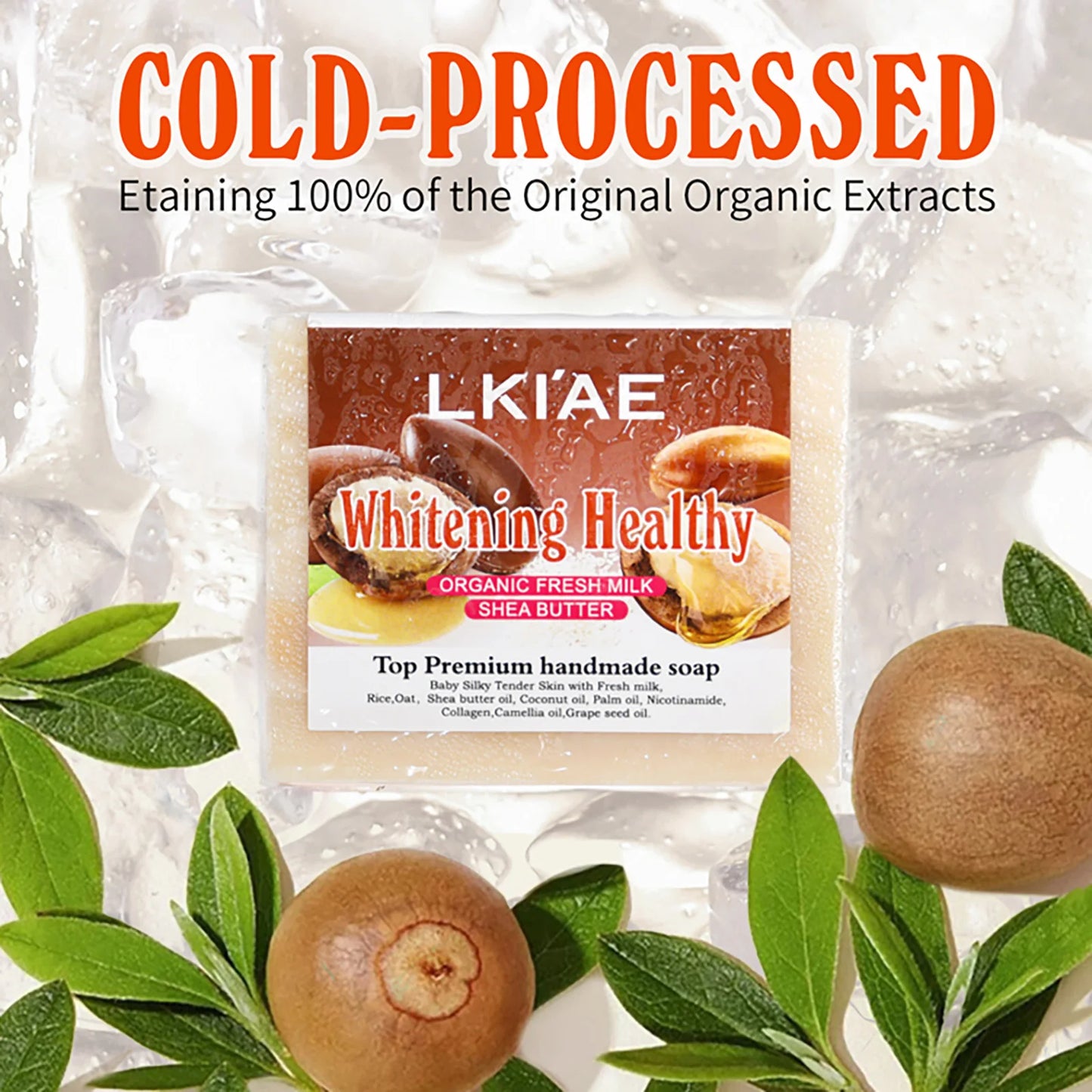 Premium Handmade Organic Fresh Milk Soap, With Shea Butter & Oats