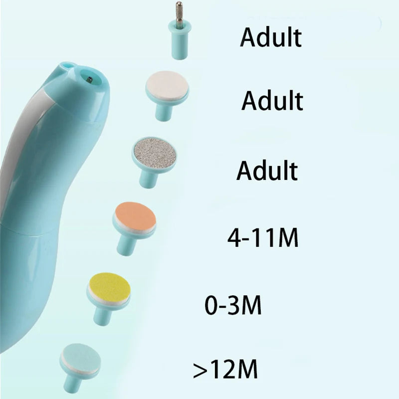 Baby Electric Nail Trimmer Kid Nail Polisher