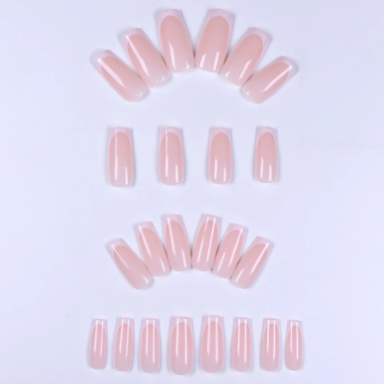 24pcs/set short square false nails for women