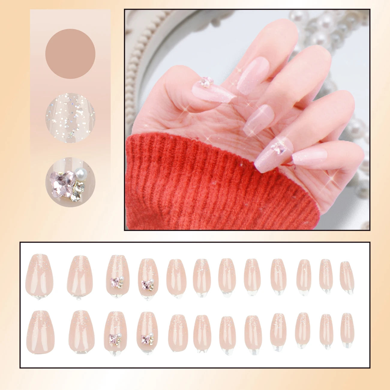 French Style Artificial Nail Tip