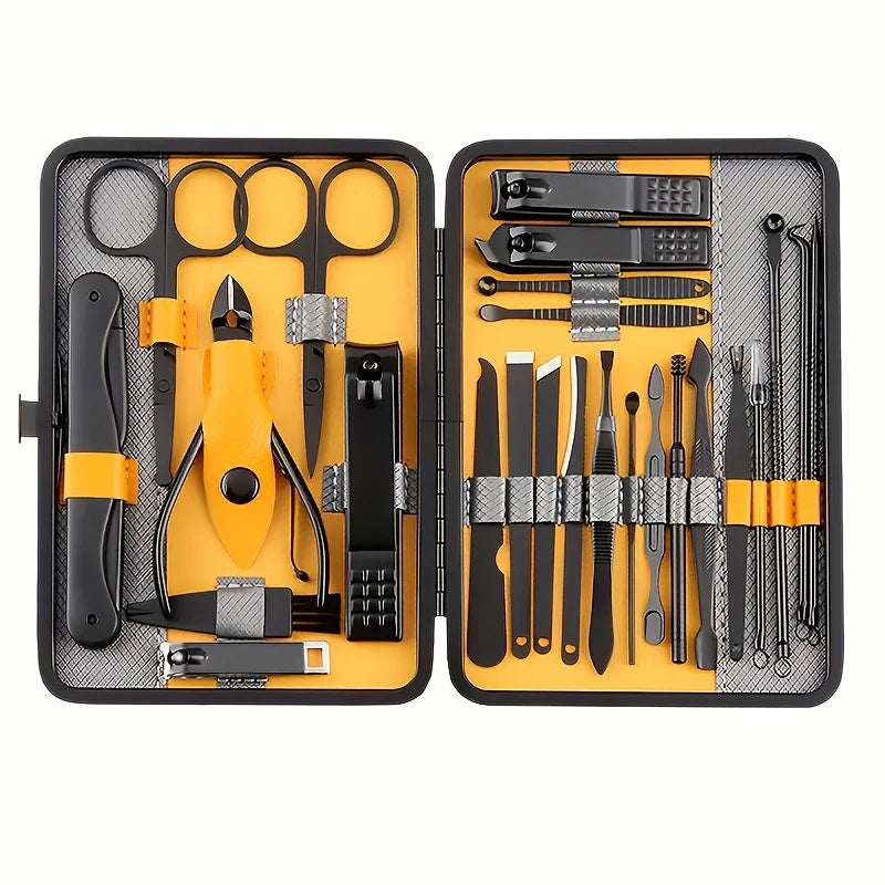 25pcs Set Grooming Kit, Professional Manicure And Pedicure Set