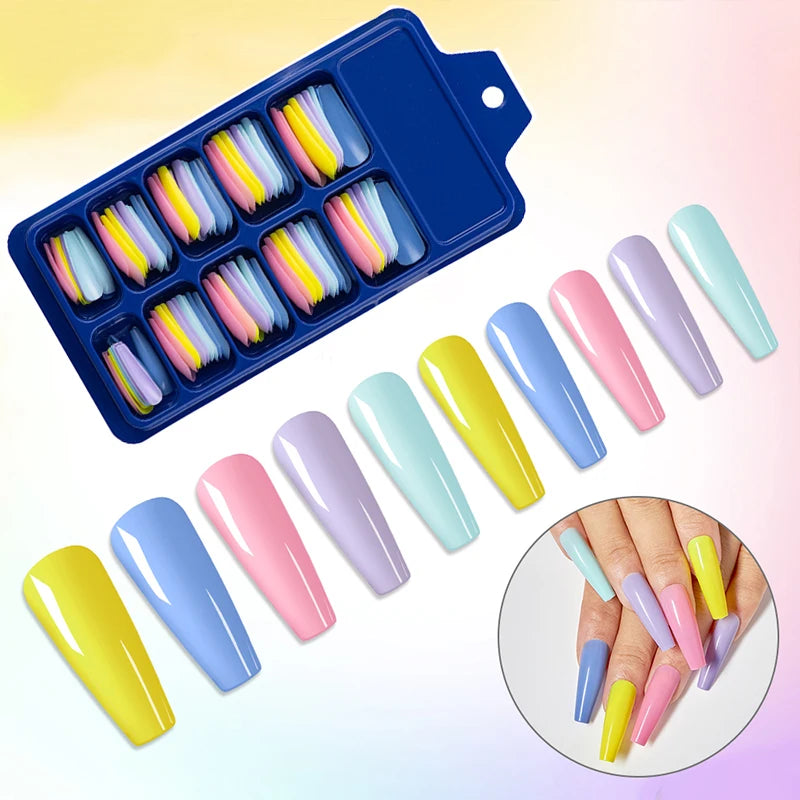 100pcs/box Acrylic Artificial False Nail